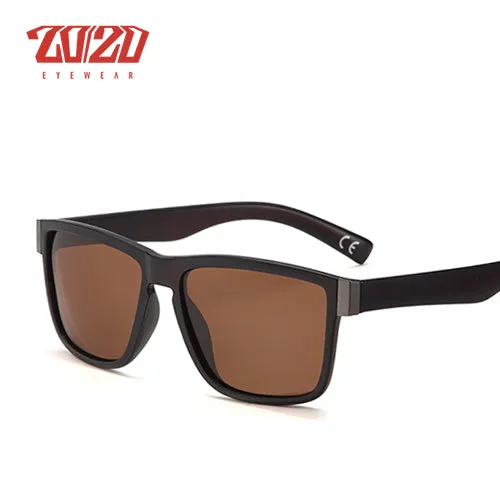 20/20 Men's Classic Polarized Driving Sunglasses Black Pl278