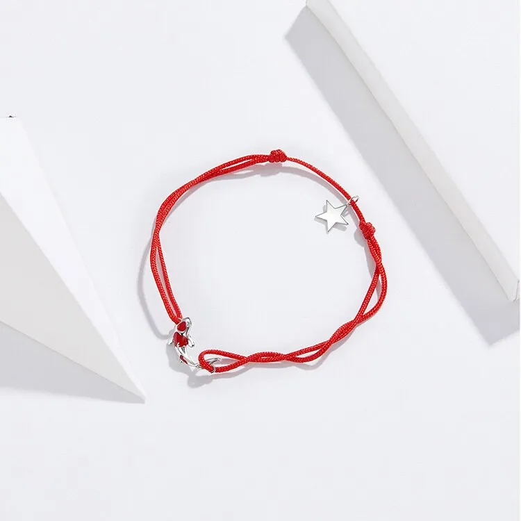 925 Sterling Silver Animal Pattern Zircon Rope Chain Bracelet for Women