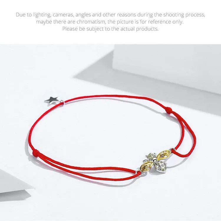 925 Sterling Silver Animal Pattern Zircon Rope Chain Bracelet for Women