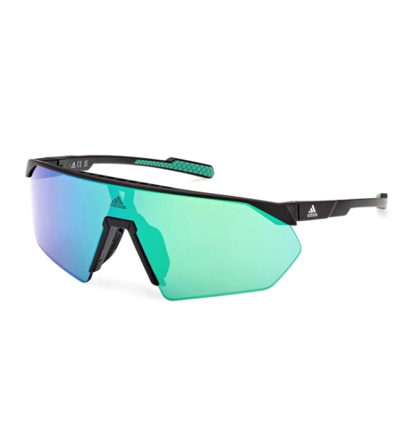 Adidas Originals Women Green Mirror Wrap Sunglasses