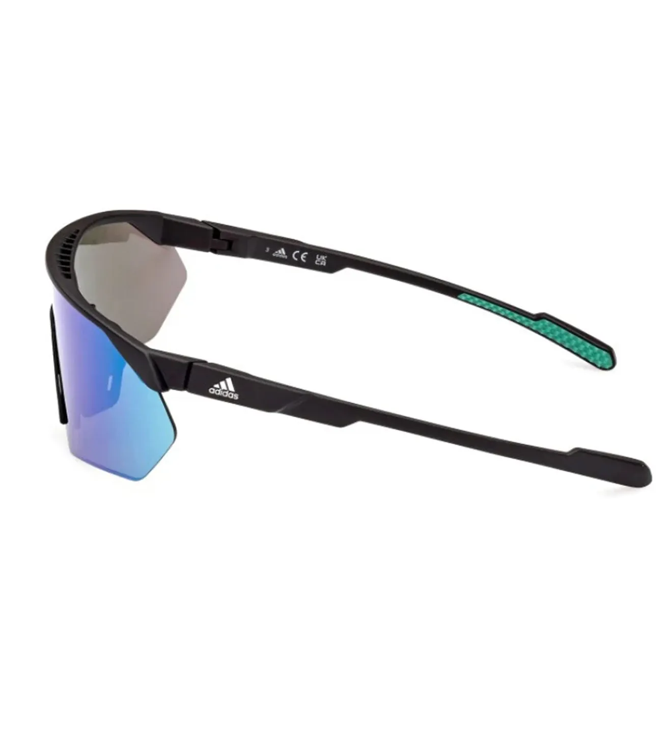 Adidas Originals Women Green Mirror Wrap Sunglasses