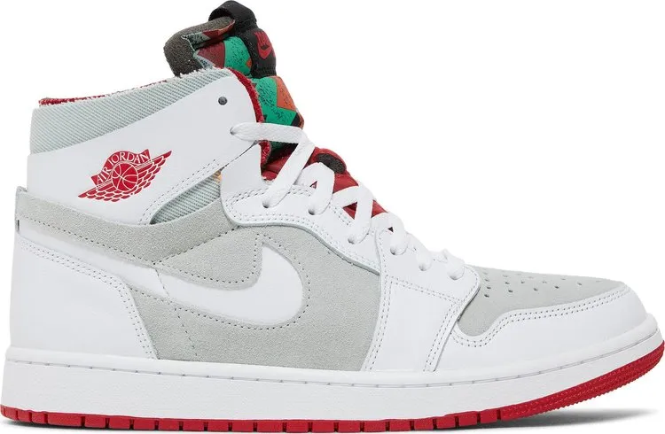 Air Jordan 1 High Zoom Comfort Hare Sneakers, White