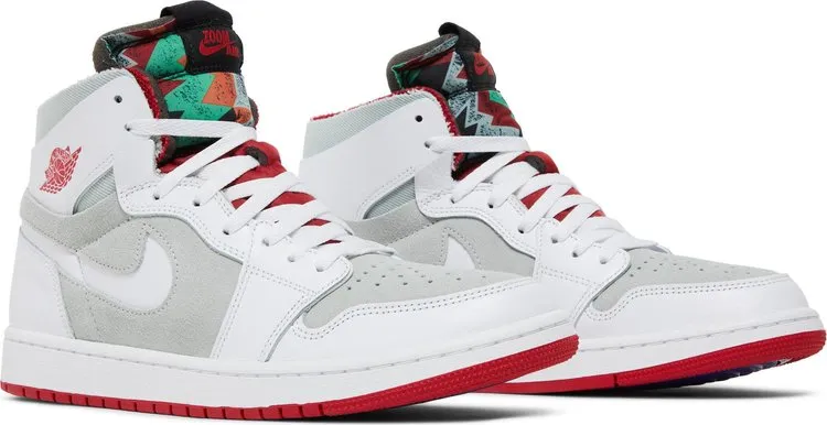 Air Jordan 1 High Zoom Comfort Hare Sneakers, White