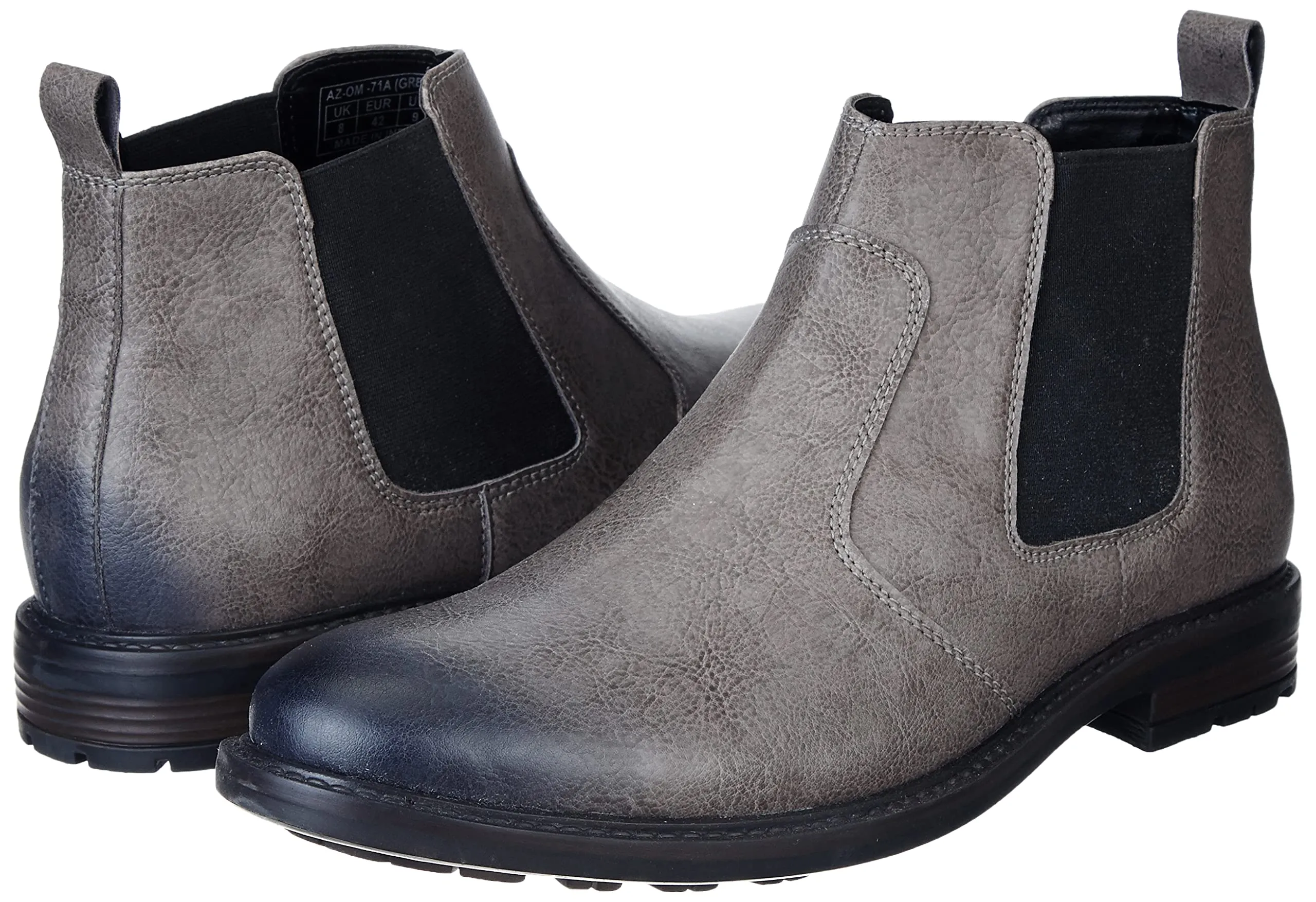 Amazon Brand - Symbol Men's Copper Grey Boots_9 UK (AZ-OM-71A)