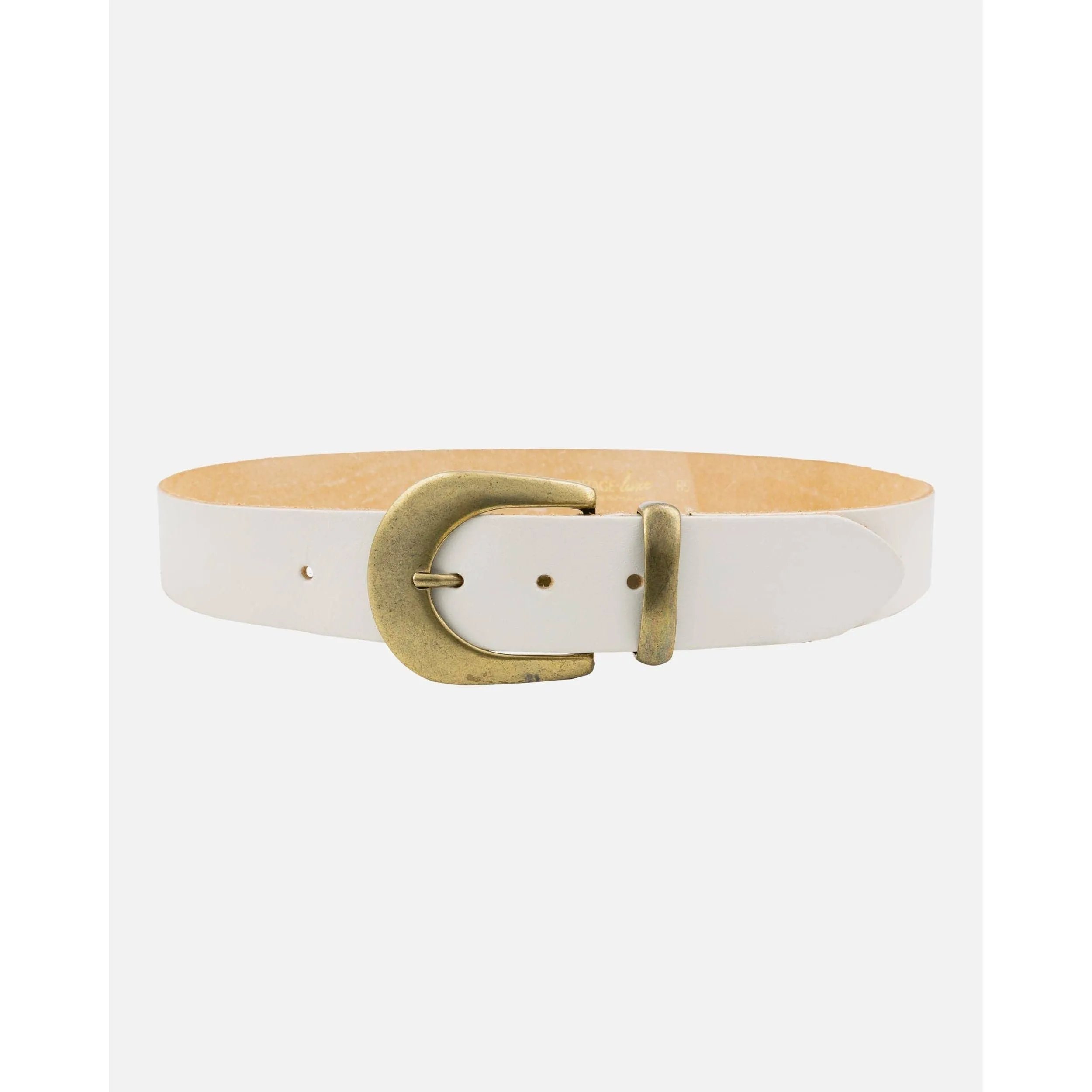 Andrea Gold Buckle Leather Belt