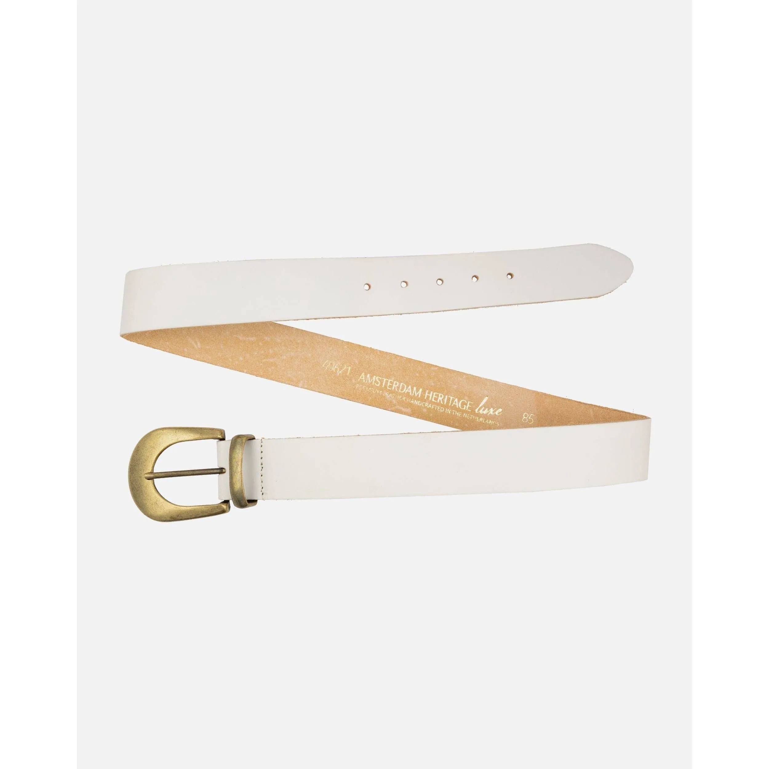 Andrea Gold Buckle Leather Belt