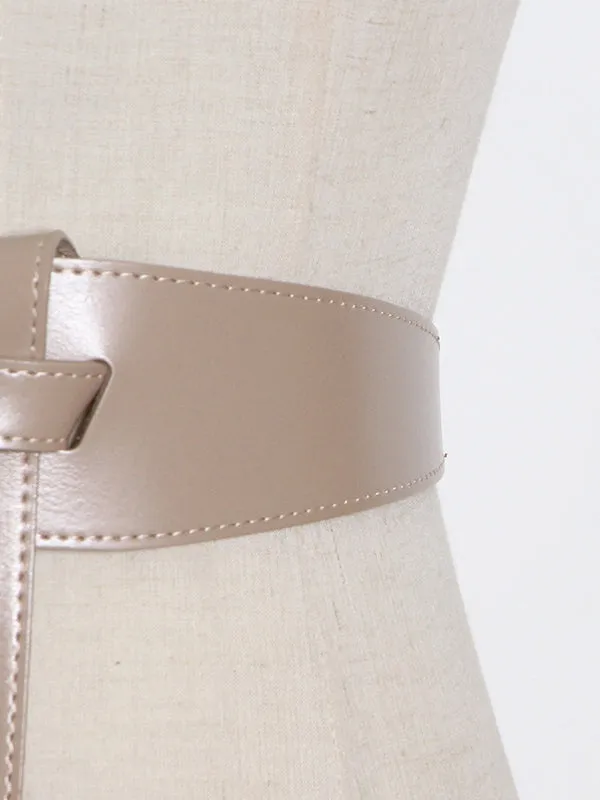 Asymmetric Solid Color Belts