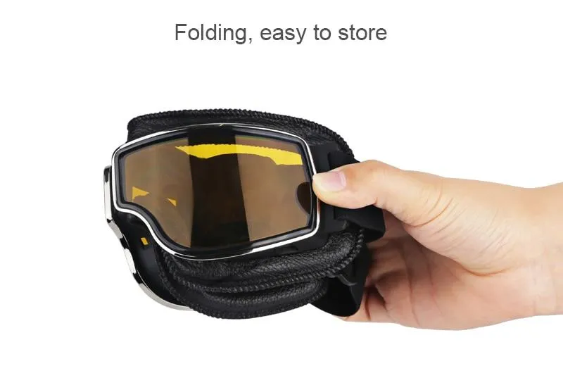 Aviator Style Foldable Goggles