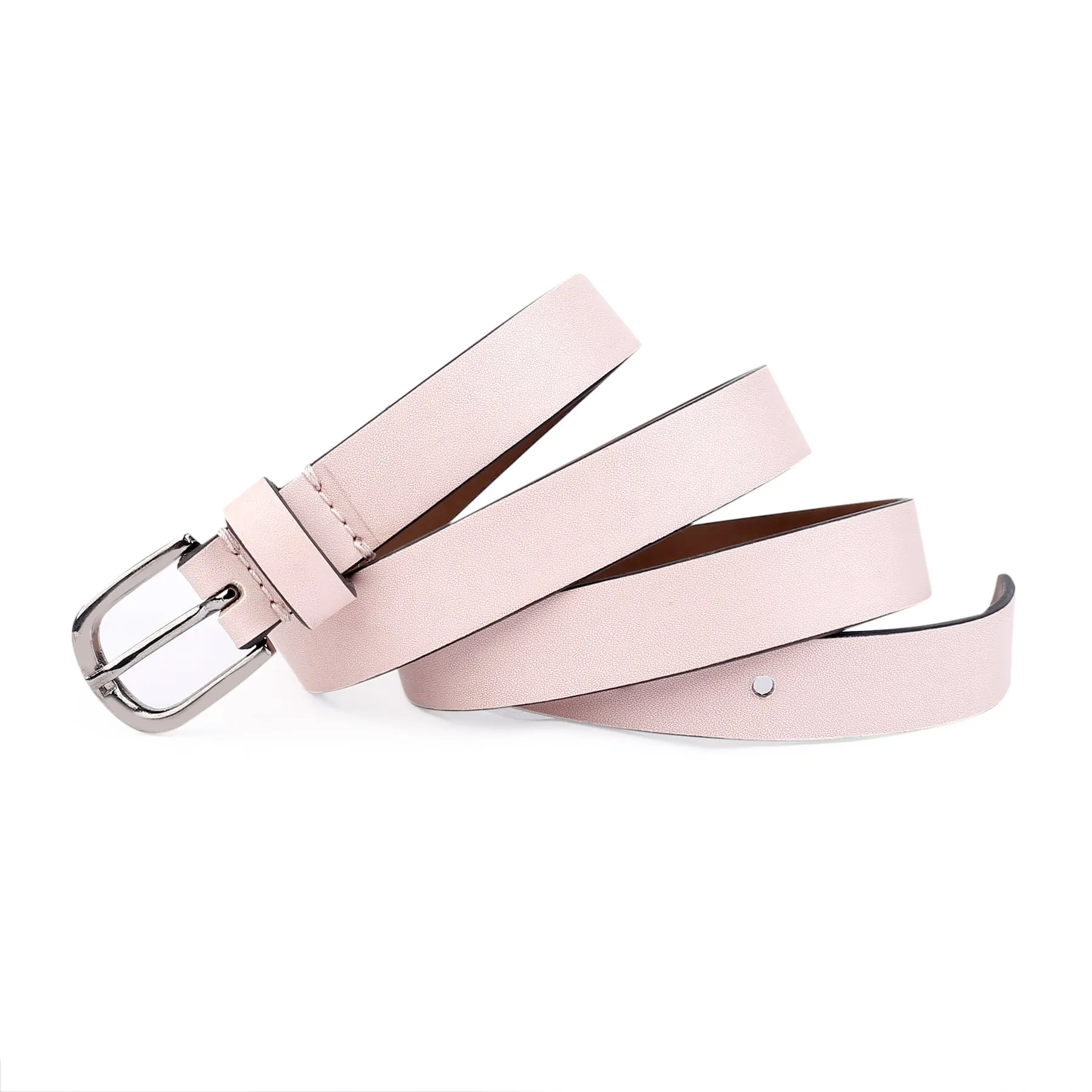 Bacca Bucci Women Leather Belts with Imported Nickle Free Buckle | Width : 20 MM | Solid Color Luster Finish Belt