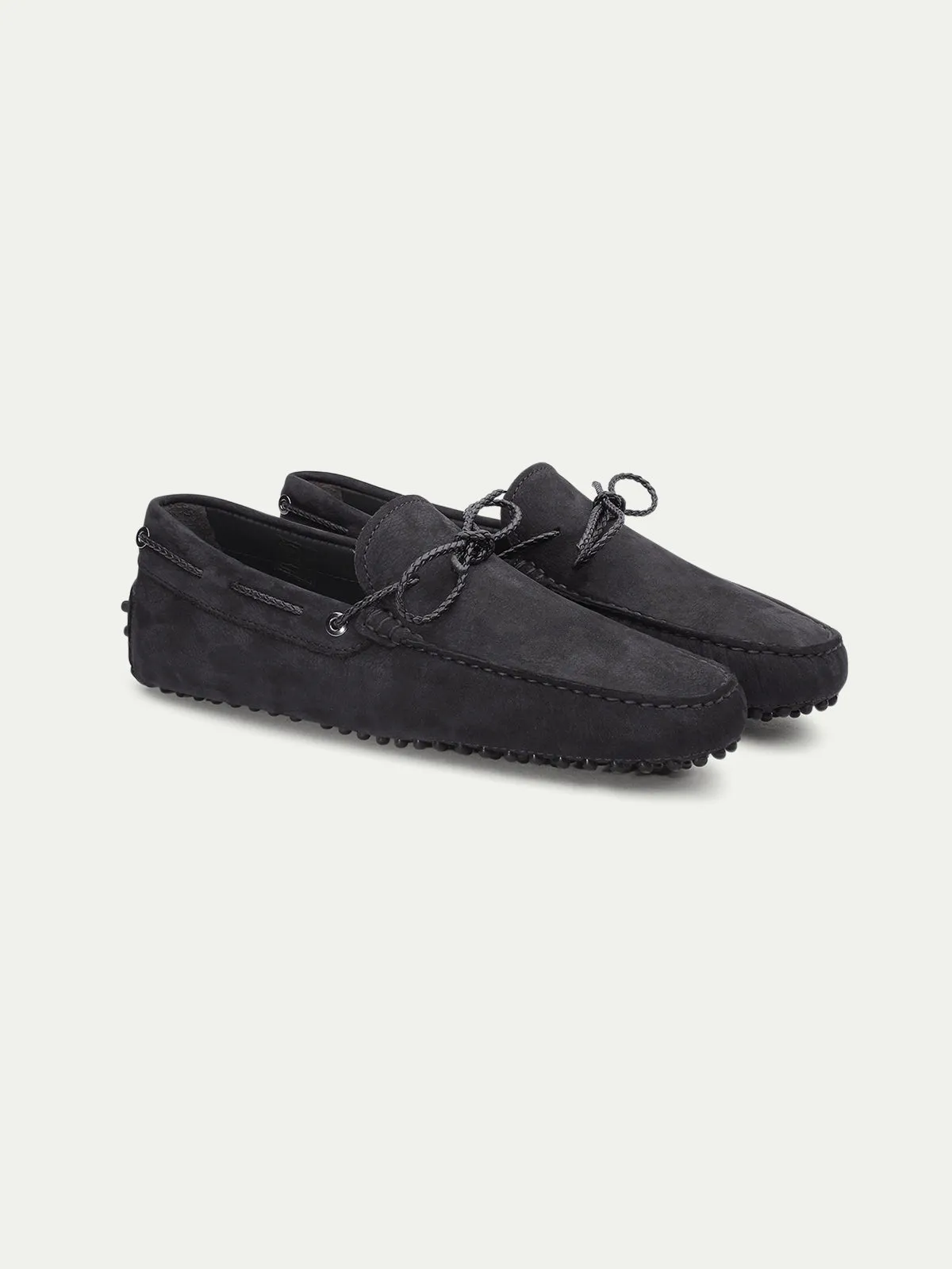 Black Nubuck Driving Shoes