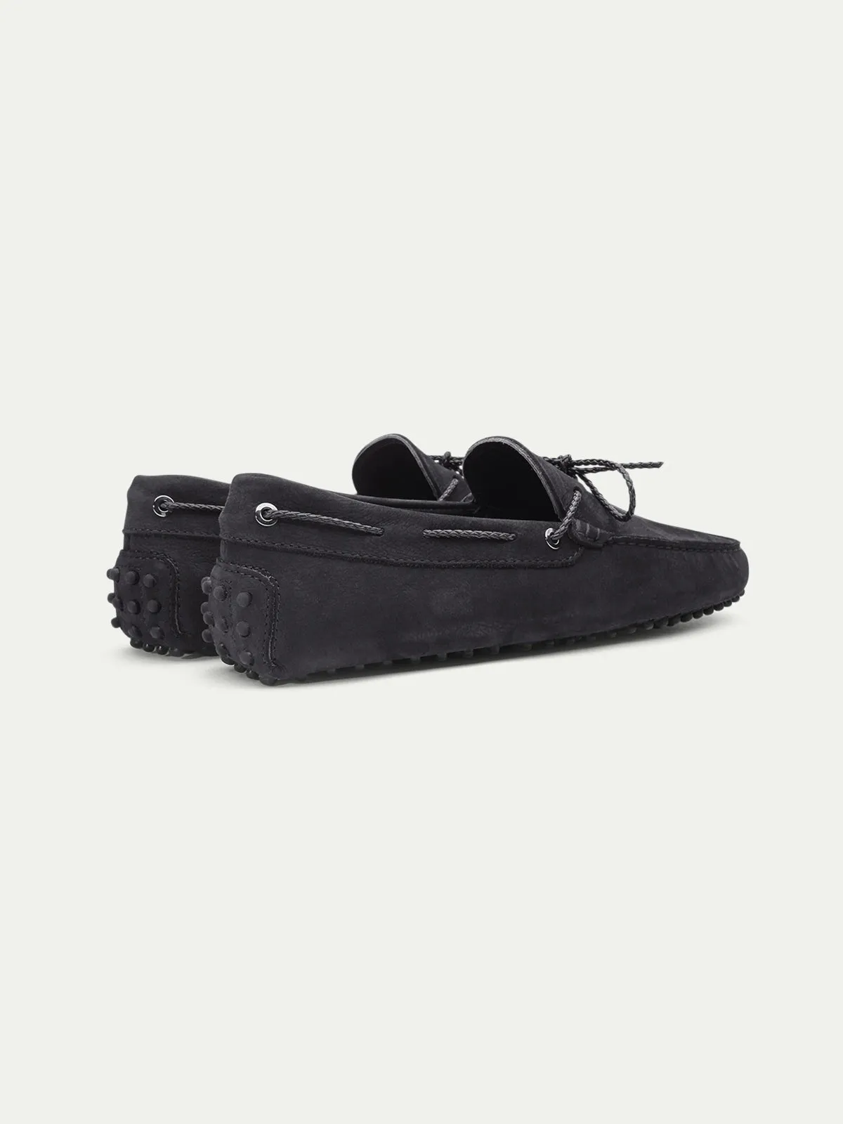 Black Nubuck Driving Shoes