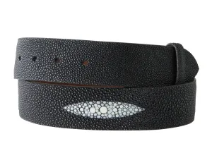 Black Stingray Belt Straps