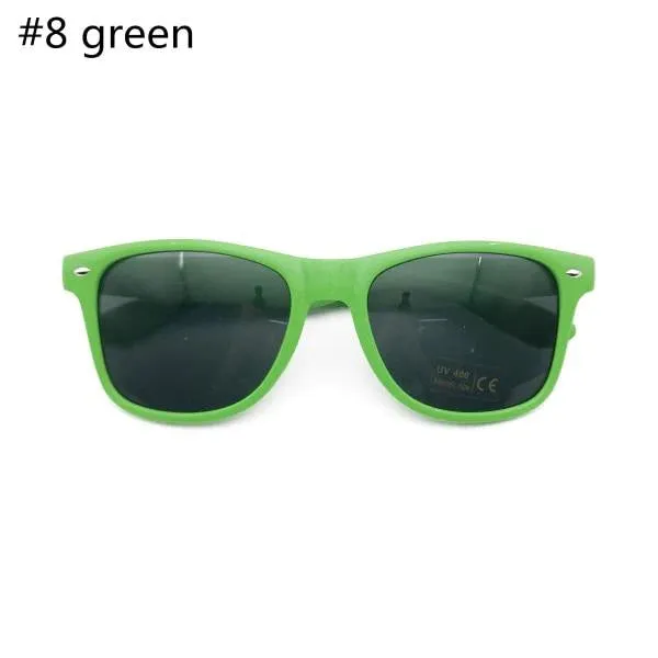 Bulk Customisable 48 Pack of Classic 80's Style Adult Sunglasses, UV400 Rated, with Spring Loaded Hinges, 20 Colours