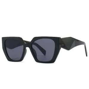 Cat Eye Retro Sunglasses Unisex Black