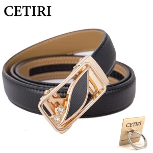 CETIRI 24 Style Fashion Leaf Automatic Buckle Belt Women High Quality Leather Belts Female Strap Waist Plus Size 90-120cm Belts