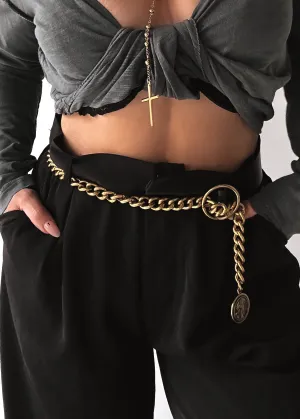 CHARLOTTE CHAINED BUCKLE BELT