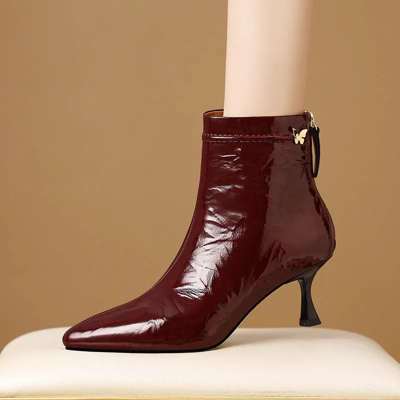 Chic Pointed Toe High Heel Boots