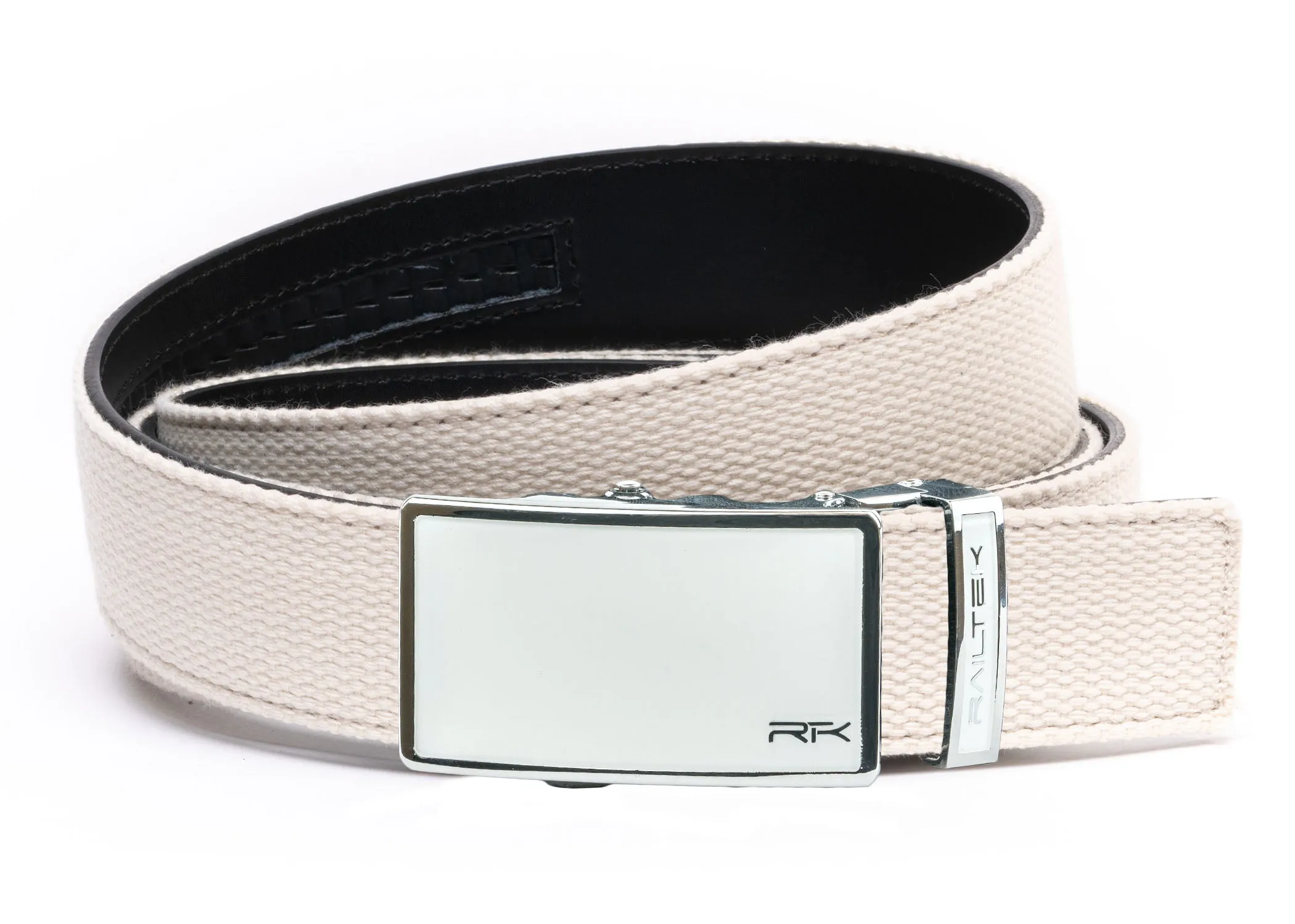 Chrome White Railtek™ Belt