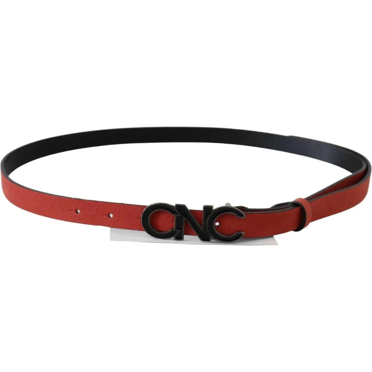 Costume National Elegant Blood Red Leather Belt