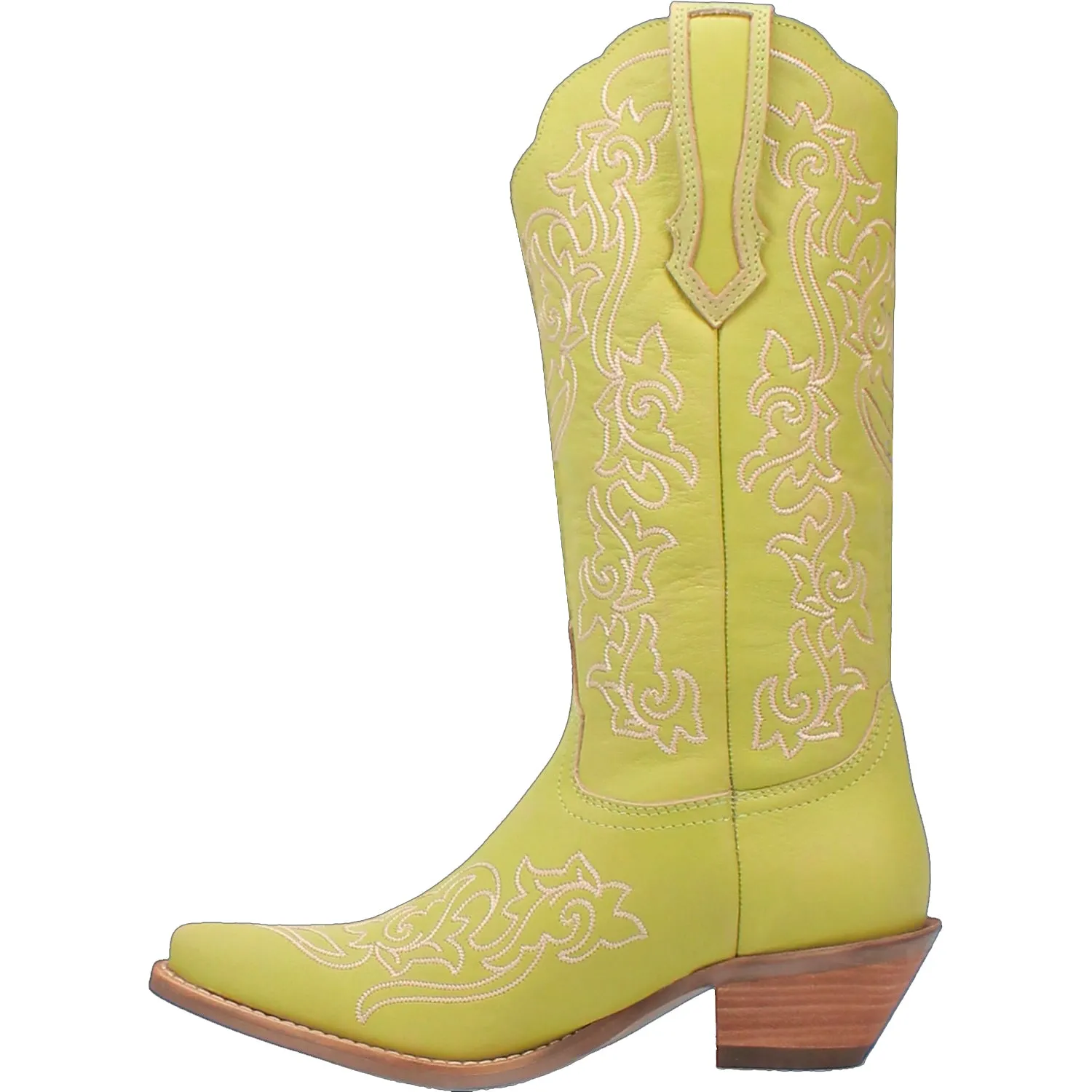 Dingo Womens Flirty N Fun Green Leather Cowboy Boots