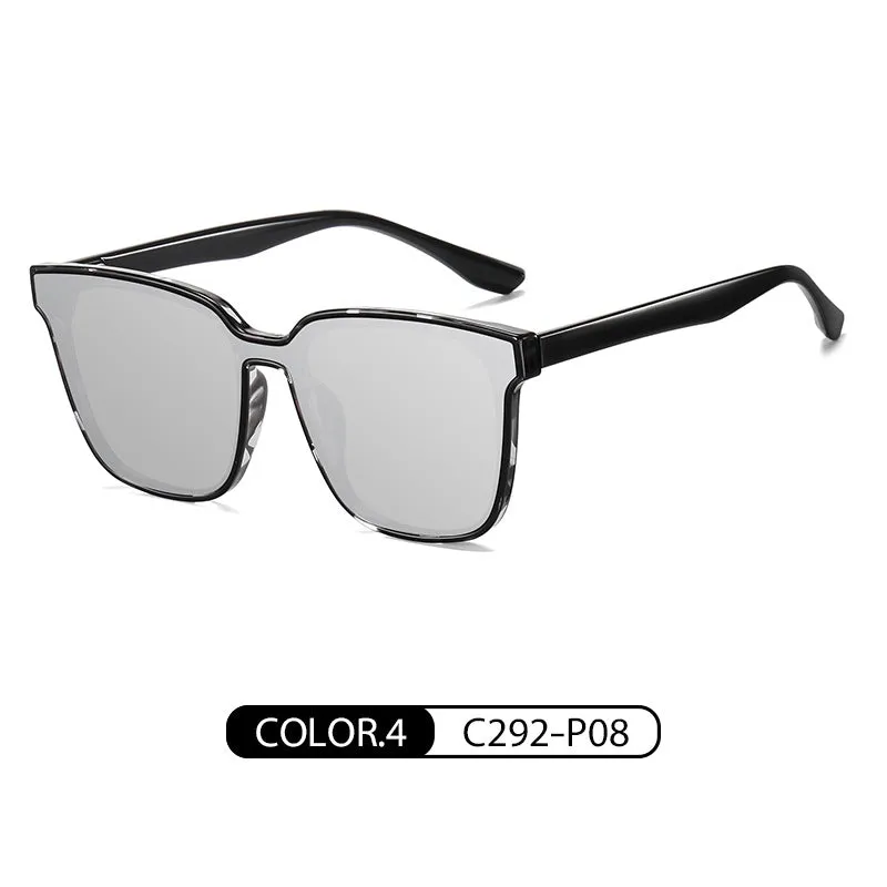 Douyin Same Style Sunscreen Sunglasses Women's Polarized Sunglasses Men's TR7510 Ultra-Light One-piece Lens Sunglasses