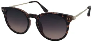 Fantas-Eyes Womens Memory Lane Round Non-Polarized Sunglasses - Tortoiseshell