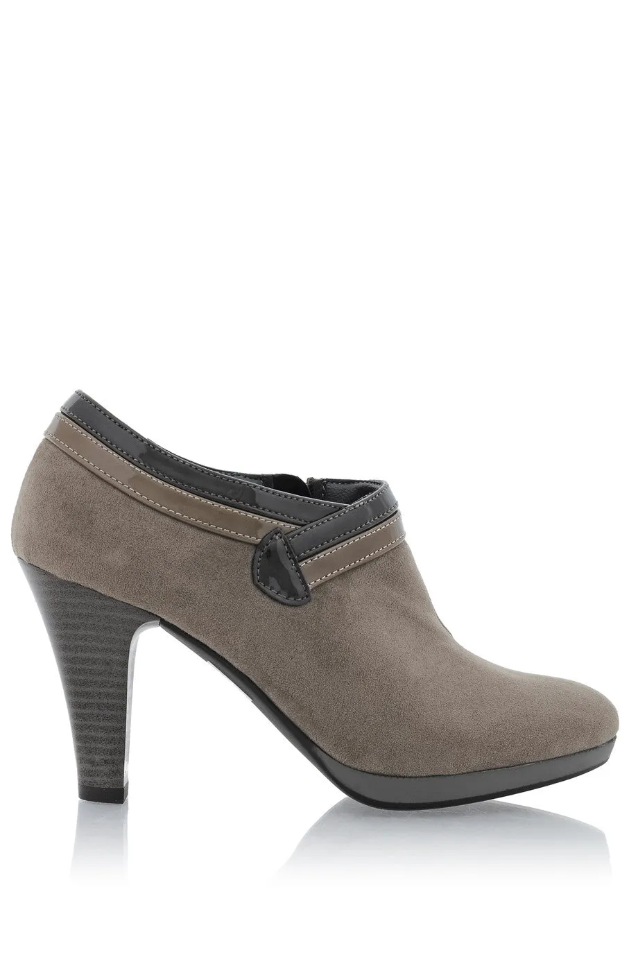 FIORELLA NORALIN Taupe Suede Ankle Boots