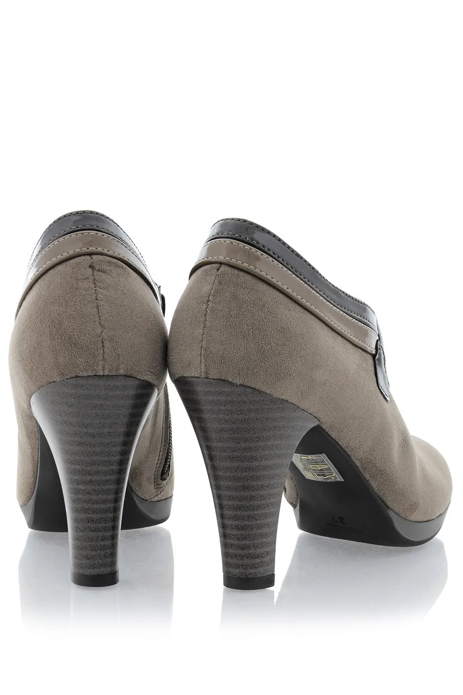 FIORELLA NORALIN Taupe Suede Ankle Boots