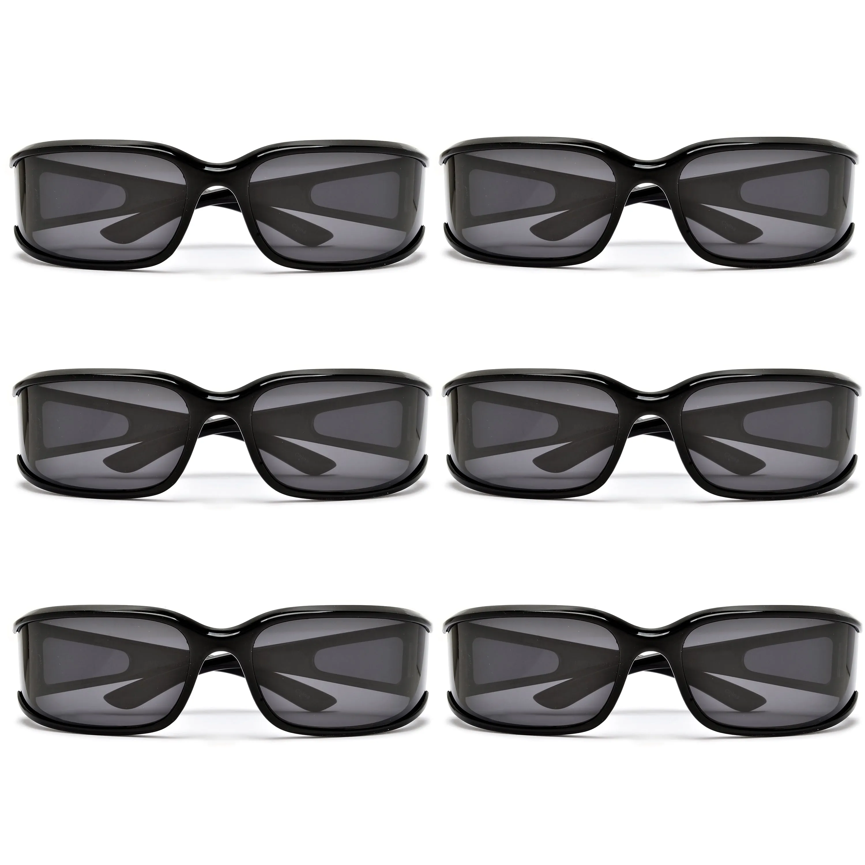 Futuristic Full Wrap Around Polarized Lens Sunglasses