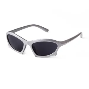 Futuristic Silver Mirrored Sunglasses