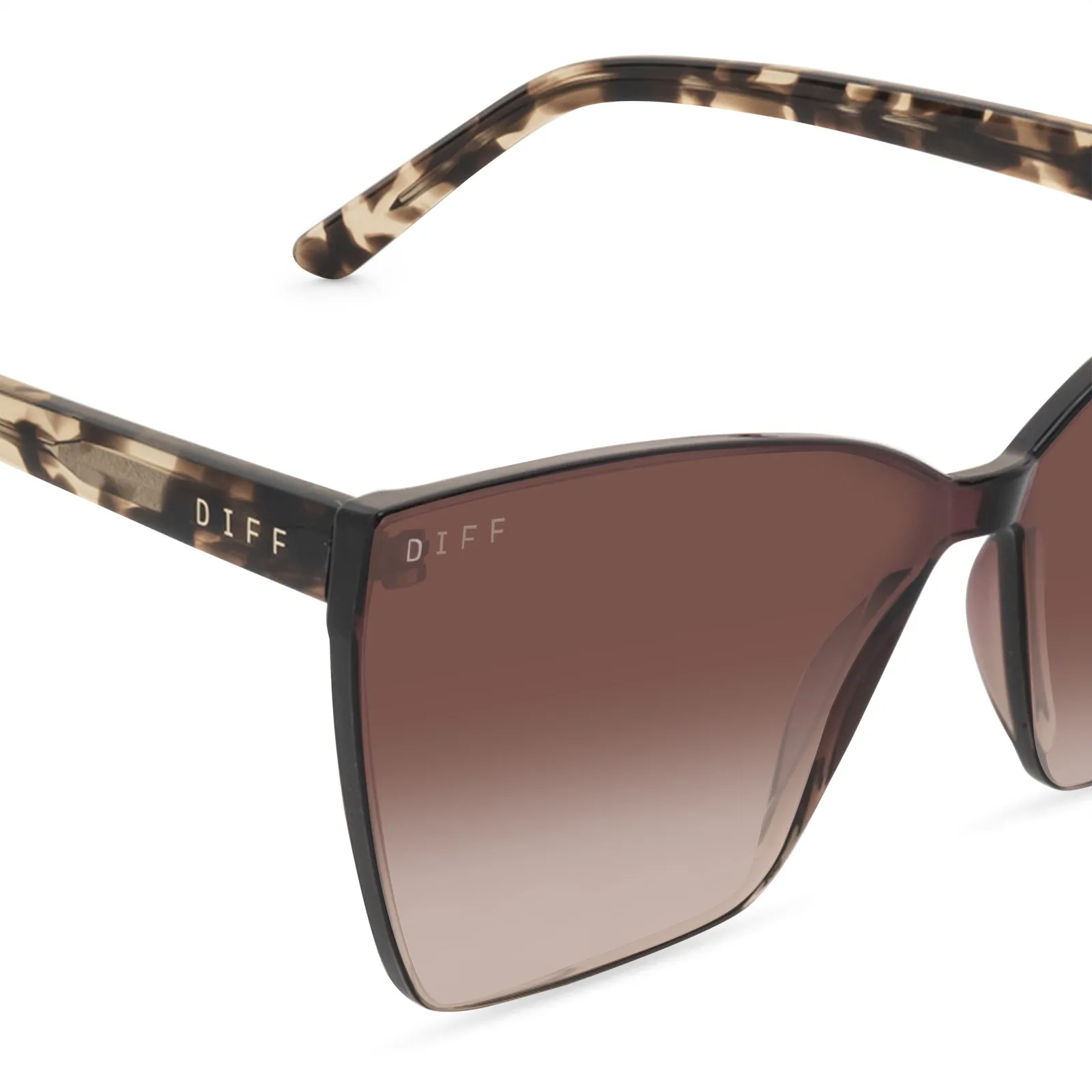 GOLDIE - ESPRESSO TORTOISE   BROWN GRADIENT SUNGLASSES