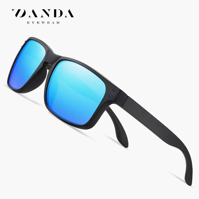 Hottest polarized sunglasses, European and American square frame men's sunglasses, anti-glare sunglasses for travel and driving