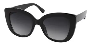 Large Black Retro Sunglasses