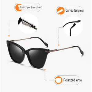 Large Frame Fashion Polarized Sunglasses Retro Visor Sunglasses European And American Plain Sunscreen Sunglasses For Women