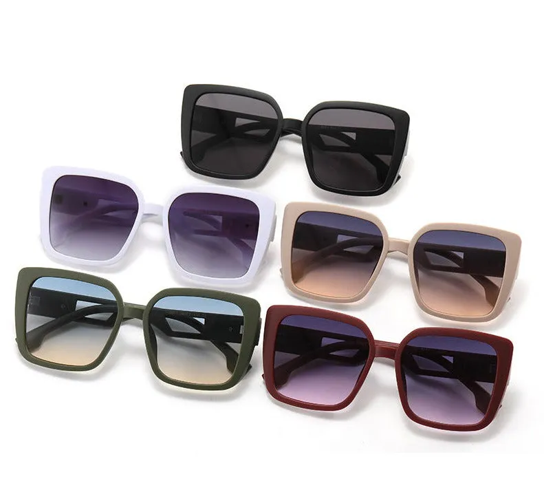 Large-frame fashionable sunglasses for women, anti-UV square sunglasses for men, anti-UV for driving