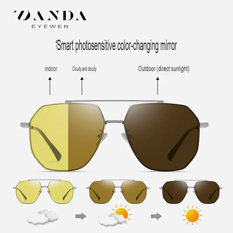 Lois Same Style Nylon Polarized Color-Changing Sunglasses Driving JS8536 Douyin Live Fashion Sunglasses