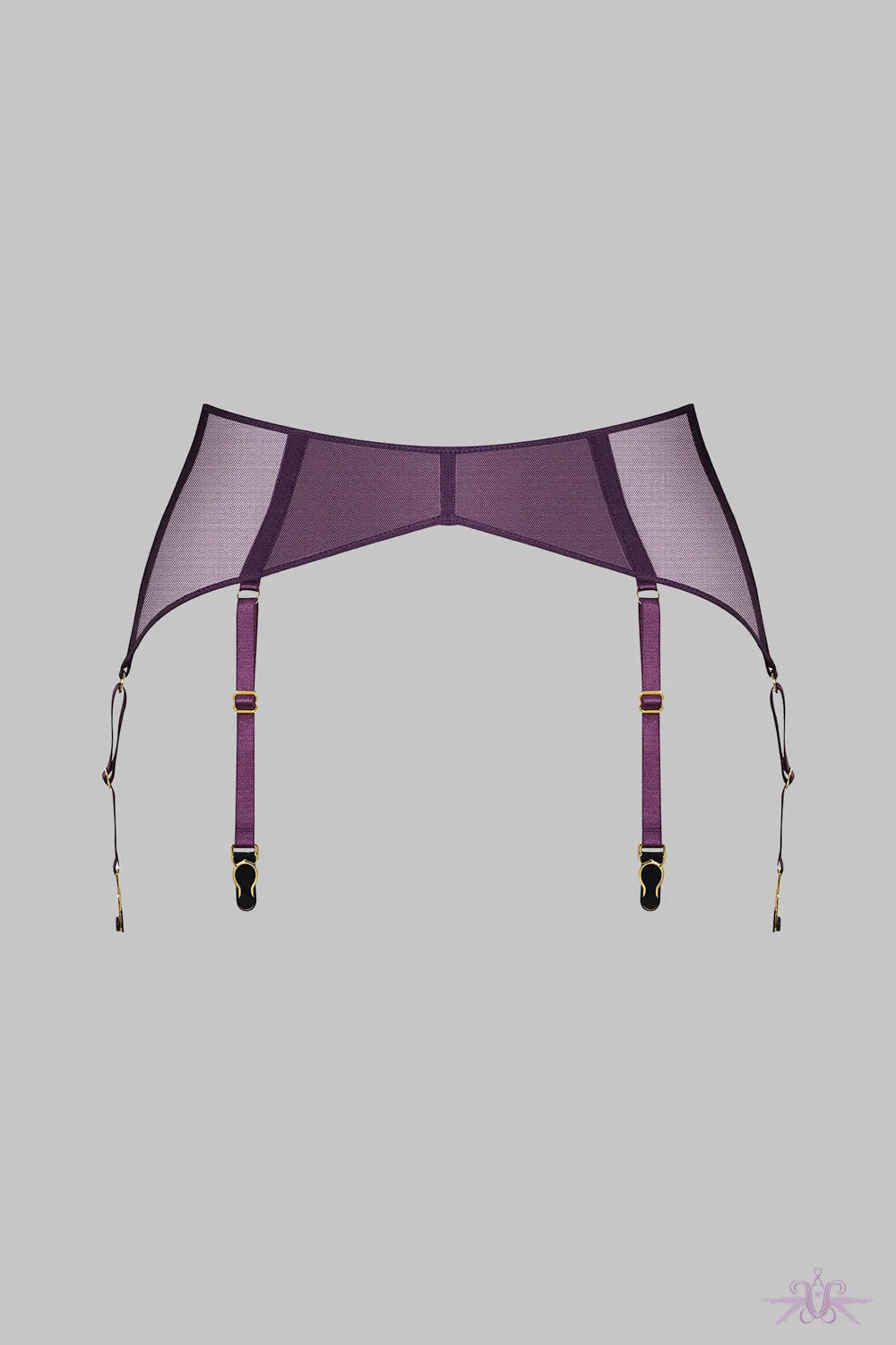 Maison Close L'Amoureuse Violet Orchid Suspender Belt