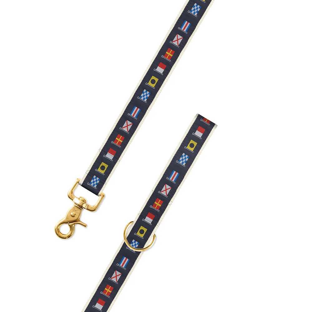 Nautical Flags Motif Dog Leash