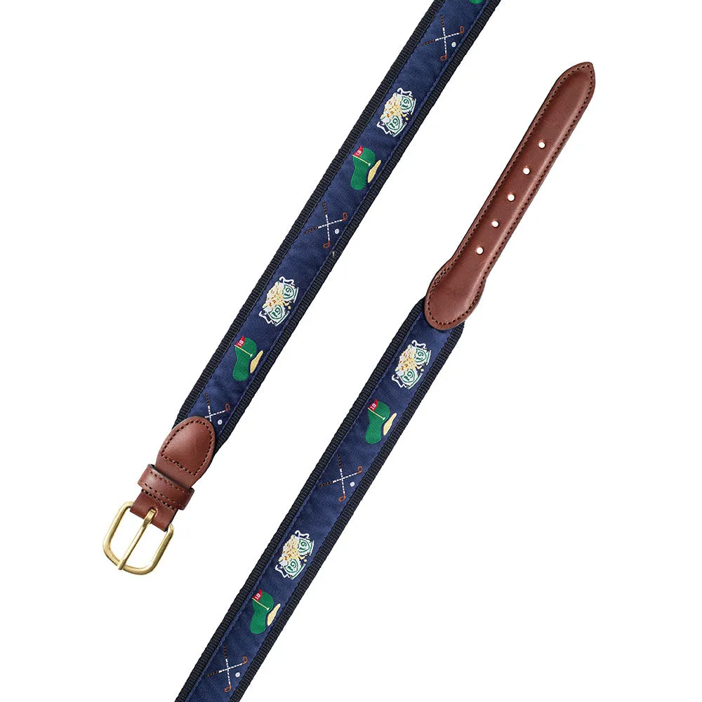 Navy Golf Motif Children's Belt