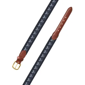 Navy Tennis Motif Children's Belt