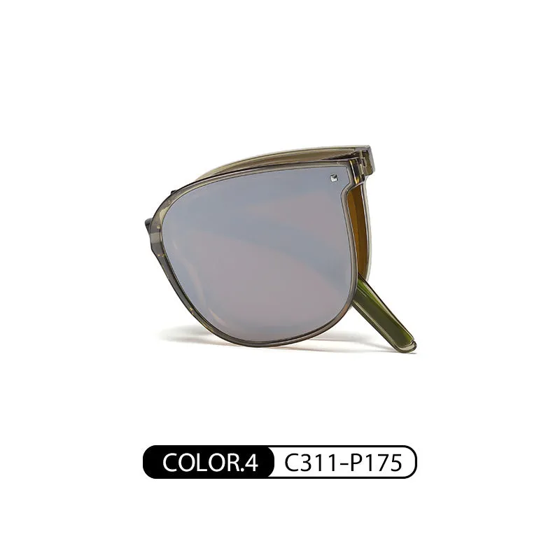 New folding sunglasses, the same style as the celebrity polarized sunglasses 7901 ultra-light TR anti-UV sunglasses