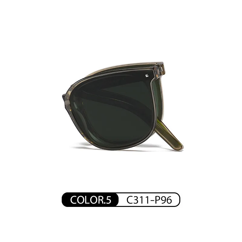 New folding sunglasses, the same style as the celebrity polarized sunglasses 7901 ultra-light TR anti-UV sunglasses