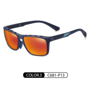 New polarized sunglasses for men, casual style sunglasses TR7515 sports colorful sunglasses with breathable holes