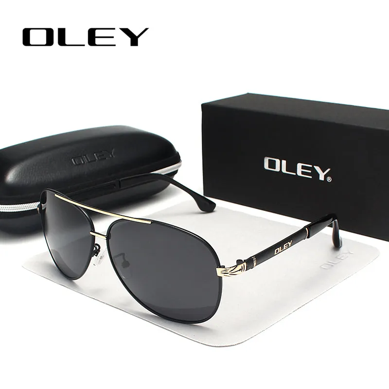 Oley Brand Sunglasses Men Polarized Classic Pilot Fishing Driving Y7005