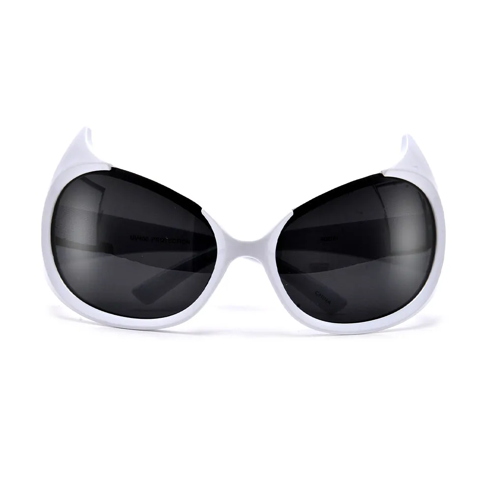 OVERSIZED FUTURISTIC CAT SHAPED SUNGLASSES