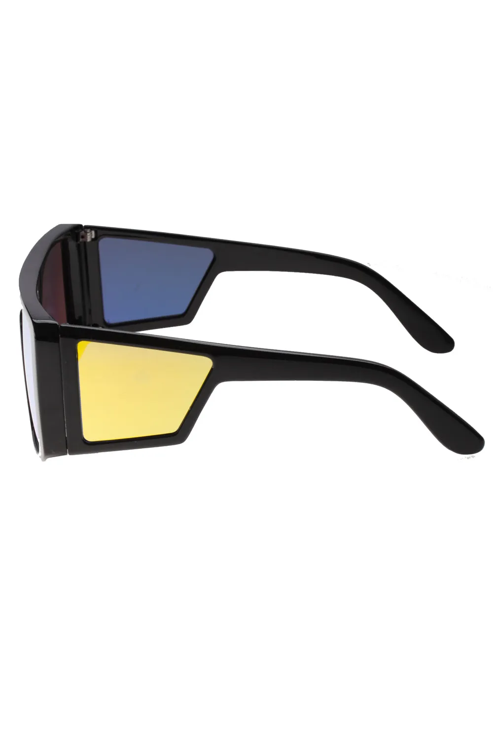 Oversized Mirrored Sunglasses Ski style