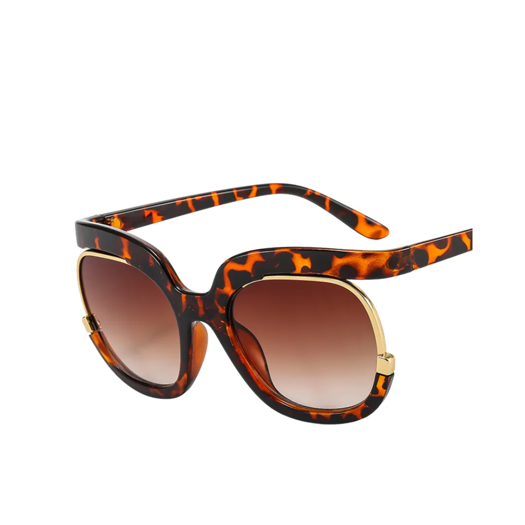 Pre Order:  Retro Round Color Contrast Sunglasses