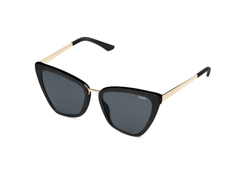 Quay - Reina Sunglasses - Black/Smoke