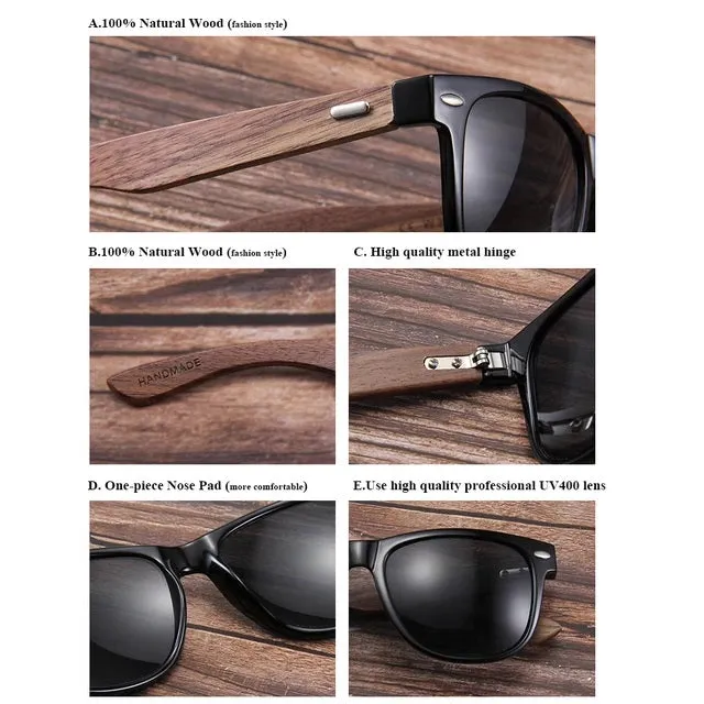 Ralferty Wood Sunglasses - Retro Black