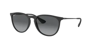 RAY BAN ERIKA RUBBER BLACK | GREY GRADIENT POLARIZED